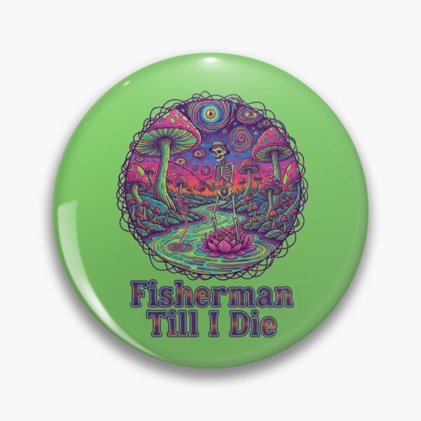 Item preview, Psychedelic Skeleton Fishing  designed and sold by Too Kool Designing .