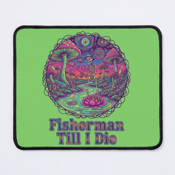 Item preview, Psychedelic Skeleton Fishing  designed and sold by Too Kool Designing .