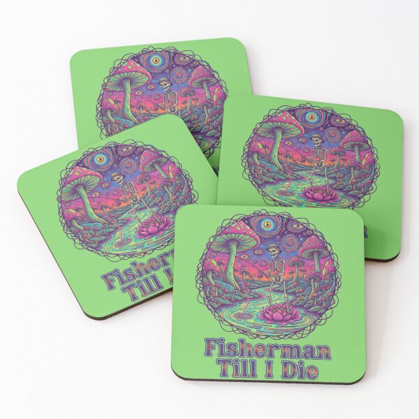Item preview, Psychedelic Skeleton Fishing  designed and sold by Too Kool Designing .