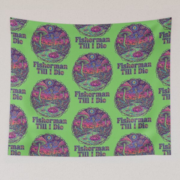 Item preview, Psychedelic Skeleton Fishing  designed and sold by Too Kool Designing .