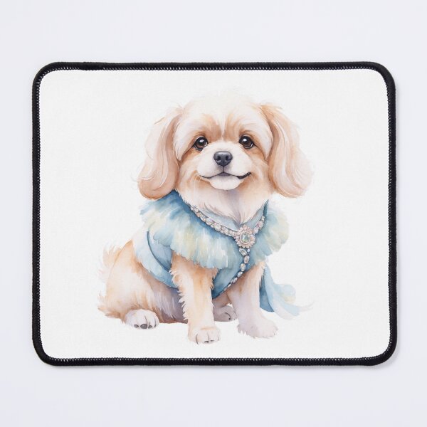 Item preview, Charming Watercolor Dog in Retro Style designed and sold by Victoria Riabov.