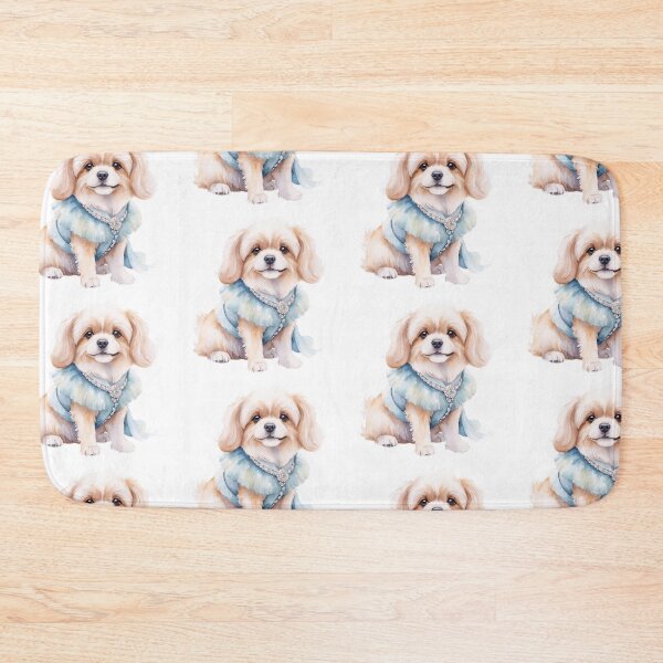 Item preview, Charming Watercolor Dog in Retro Style designed and sold by Victoria Riabov.