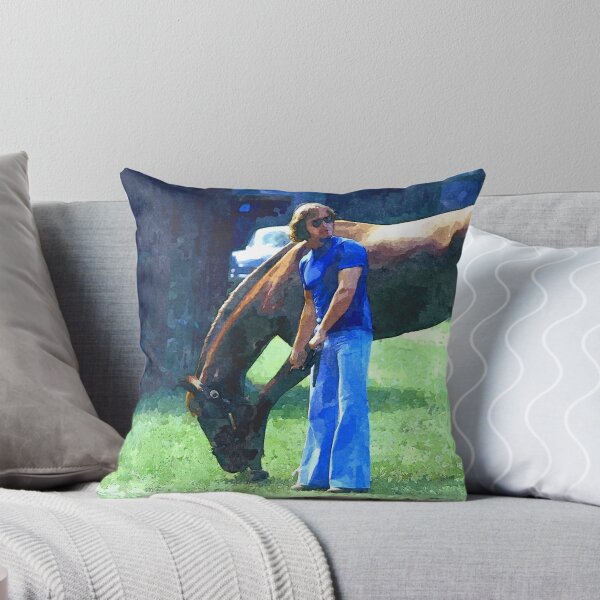 Item preview, C2025 Steve Yellowbear   Grazing a Horse at the Barn  designed and sold by SteveYellowbear.