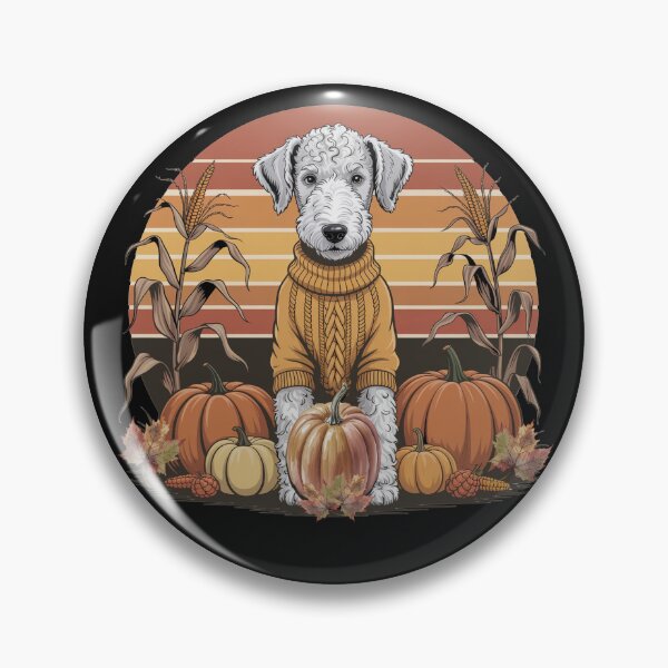 Item preview, Fall Design White Curly Dog Pumpkin Patch designed and sold by Cute & Sassy Custom Gifting Boutiques.