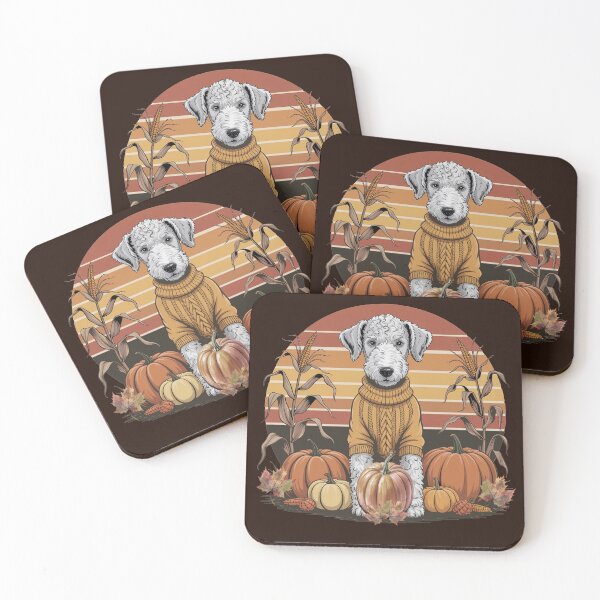 Item preview, Fall Design White Curly Dog Pumpkin Patch designed and sold by tamdevo1.