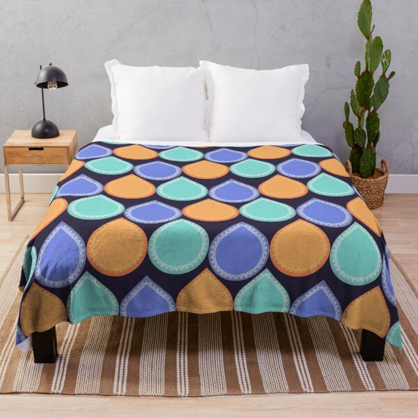 Item preview, Abstract Simple Pattern with purple drops designed and sold by Victoria Riabov.