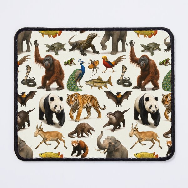 Item preview, Animals of Asia Retro Illustration Chart Scientific Art designed and sold by kakarikihill.