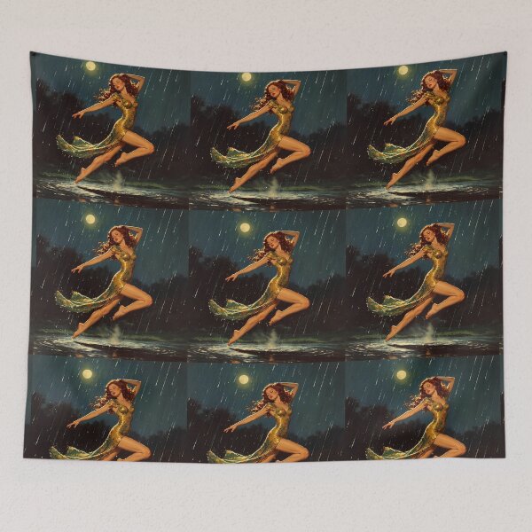 Item preview, Girl running in the rain. designed and sold by Natalia-Vlad.