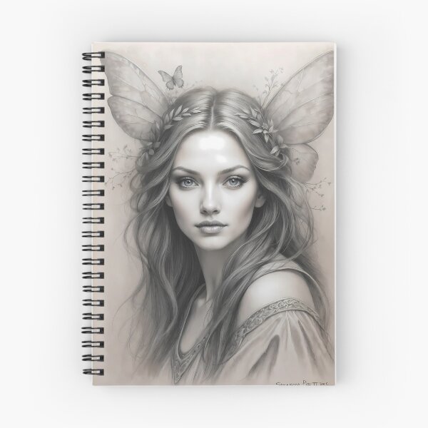 Item preview, Hand Sketched Signed Fantasy Fairy Portrait designed and sold by ShadeScapeArt.