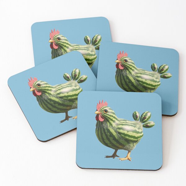 Item preview, Watermelon Chicken | Funny Fruit Animal Art designed and sold by E-SarnEdge.