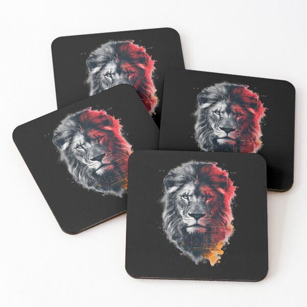 Item preview, 3D Neon Lion Portrait | Fierce Jungle King High-Res 300DPI designed and sold by WHITE FLAME PRINTS.