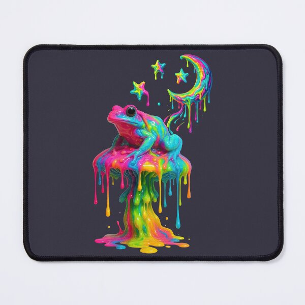 Artikelvorschau, Surrealer tropfender Frosch auf einem halluzinogenen Pilztrip entworfen und verkauft von SHHCreations.