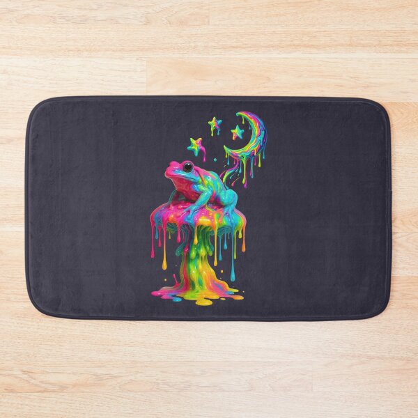 Item preview, Surreal Drippy Frog on a Hallucinogenic Mushroom Trip designed and sold by SHHCreations.