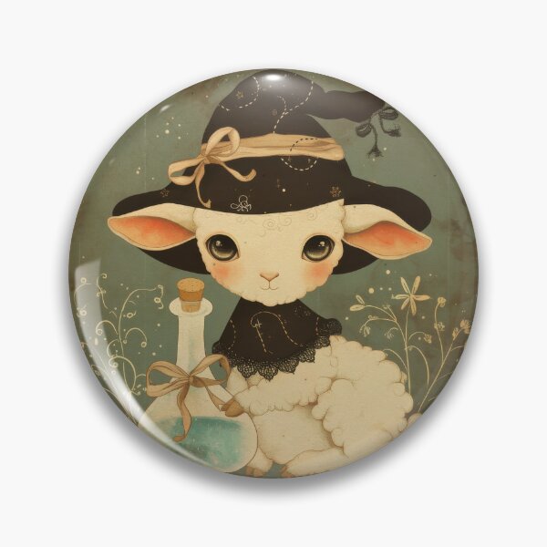 Item preview, Cute Baby Lamb Witch Halloween | Potion Bottle | Home Decor & Apparel designed and sold by Compass and a Camera.