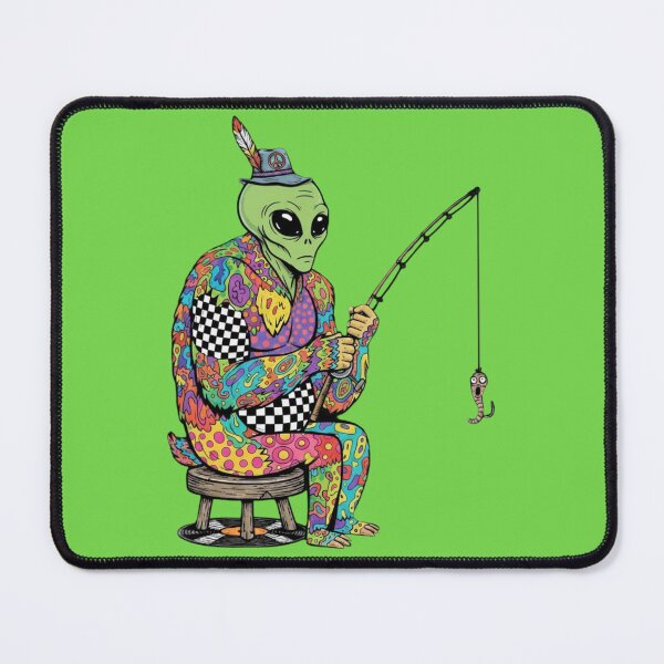 Item preview, Psychedelic Alien Fishing designed and sold by Too Kool Designing .