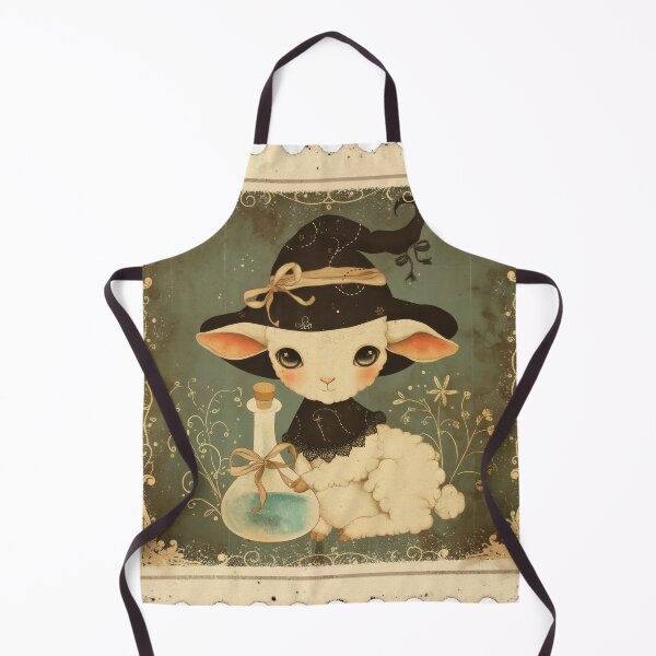 Item preview, Cute Baby Lamb Witch Halloween | Potion Bottle | Home Decor & Apparel designed and sold by Compass and a Camera.