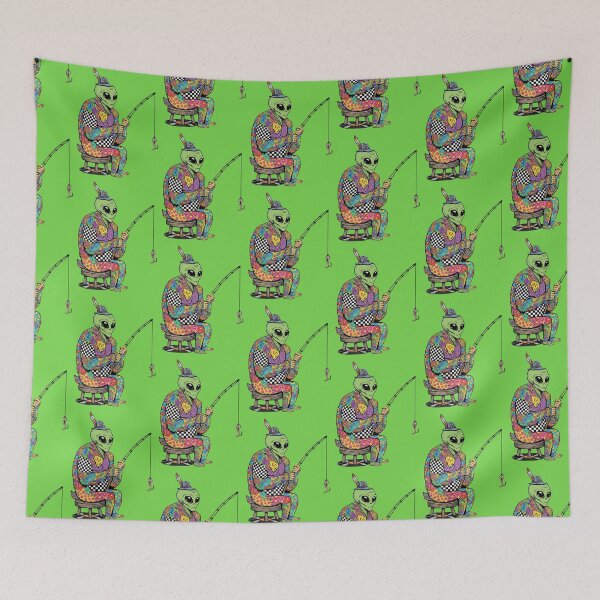 Item preview, Psychedelic Alien Fishing  designed and sold by Too Kool Designing .