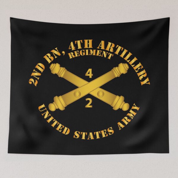Item preview, Army - 2nd Bn 4th Field Artillery Regt - w Arty Branch designed and sold by Military Insignia Products.