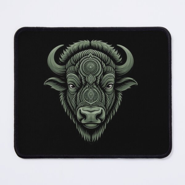 Item preview, Bison Spirit – Tribal Geometric Wildlife Illustration designed and sold by teevoxx.