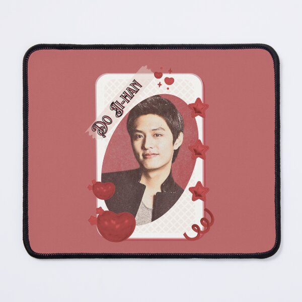 Item preview, Do Ji-han (도지한) Korean Actor Card Red Aesthetic Collage Design designed and sold by AJUNICE STUDIO.