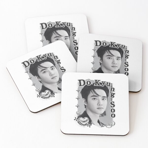 Item preview, Do Kyung-soo (D.O.) Korean Actor Black and White Collage Digital Art Portrait designed and sold by AJUNICE STUDIO.