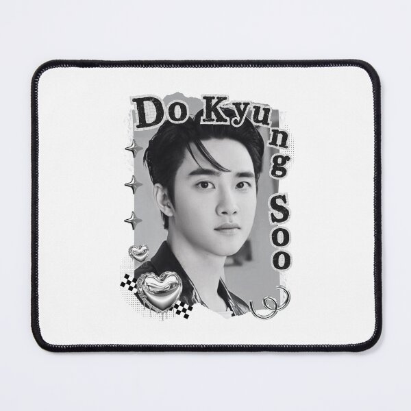 Item preview, Do Kyung-soo (D.O.) Korean Actor Black and White Collage Digital Art Portrait designed and sold by AJUNICE STUDIO.