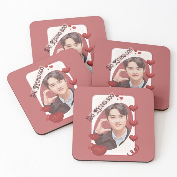 Item preview, Do Kyung-soo (D.O.) Korean Actor Card Red Aesthetic Collage Design designed and sold by AJUNICE STUDIO.