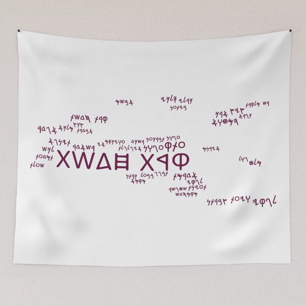 Item preview, Carthagian Cities Word Map [Tyrian Purple + Punic] designed and sold by jorellaf.