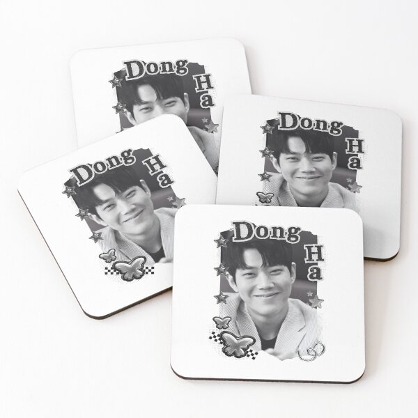 Item preview, Dong Ha Korean Actor Black and White Collage Digital Art Portrait designed and sold by AJUNICE STUDIO.