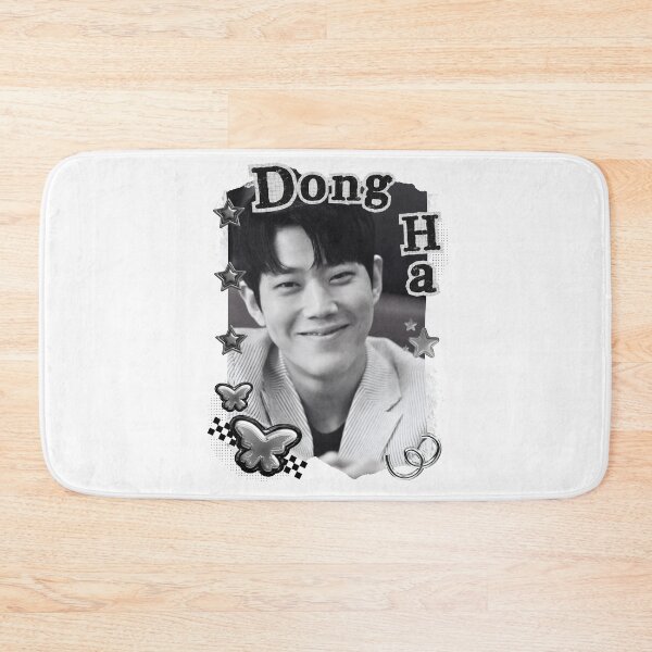 Item preview, Retrato de arte digital en collage en blanco y negro del actor coreano Dong Ha designed and sold by AJUNICE STUDIO.