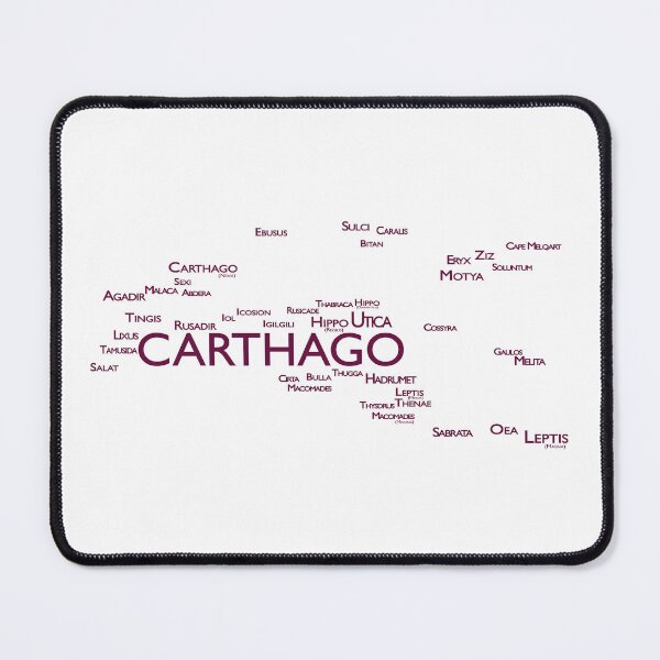 Item preview, Carthagian Cities Word Map [Tyrian Purple + Latin] designed and sold by jorellaf.