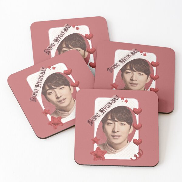 Item preview, Dong Hyun-bae Korean Actor Card Red Aesthetic Collage Design designed and sold by AJUNICE STUDIO.