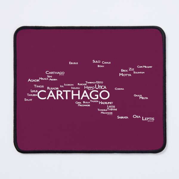 Item preview, Carthagian Cities Word Map [White + Latin] designed and sold by jorellaf.