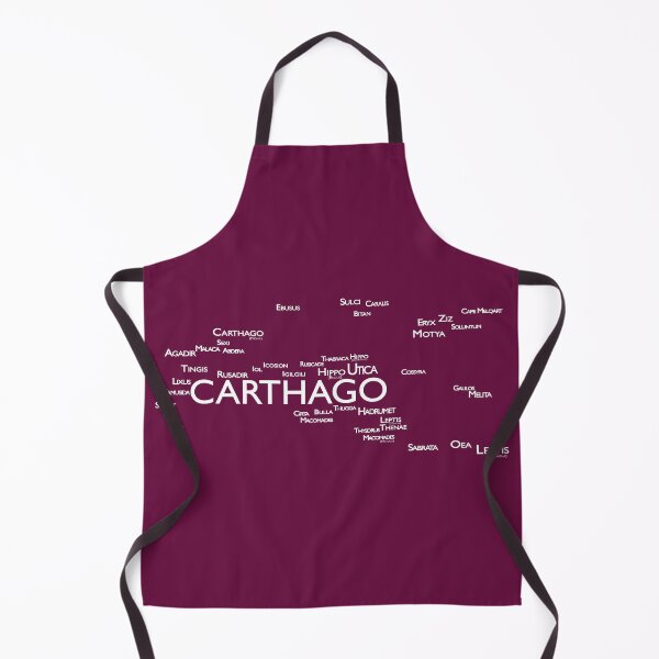 Item preview, Carthagian Cities Word Map [White + Latin] designed and sold by jorellaf.