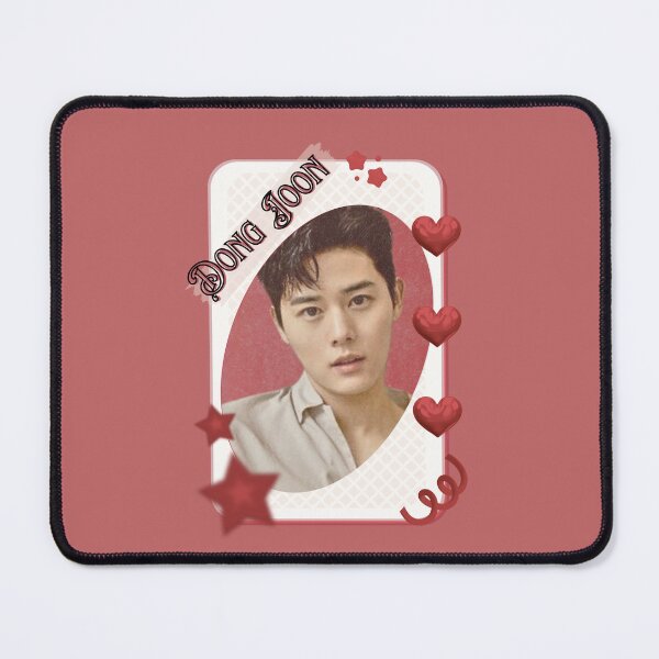 Item preview, Dong Joon Korean Actor Card Red Aesthetic Collage Design designed and sold by AJUNICE STUDIO.