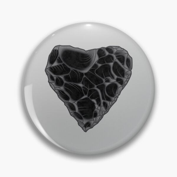 Item preview, Stone Age Heart [Obsidian] designed and sold by jorellaf.