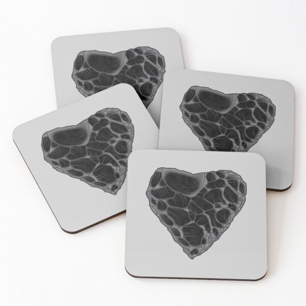 Item preview, Stone Age Heart [Obsidian] designed and sold by jorellaf.