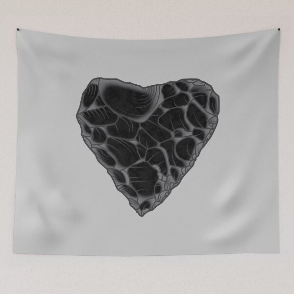Item preview, Stone Age Heart [Obsidian] designed and sold by jorellaf.