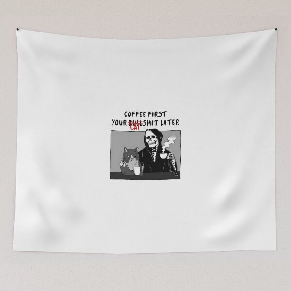 Item preview, Coffee First, Cat Later designed and sold by Hofersofer.