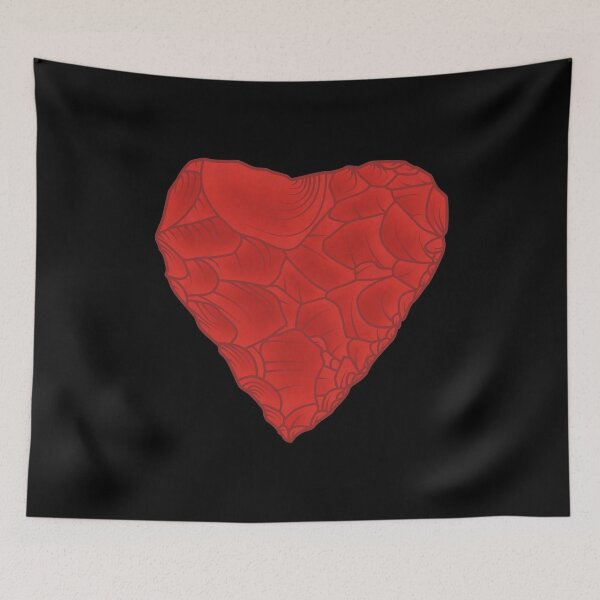 Item preview, Stone Age Heart [Plain Red] designed and sold by jorellaf.