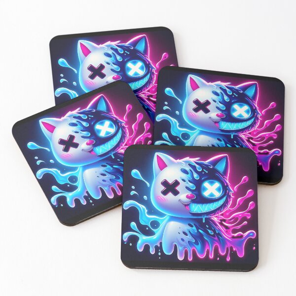 Item preview, good and evil drip cat designed and sold by ghostevisions.