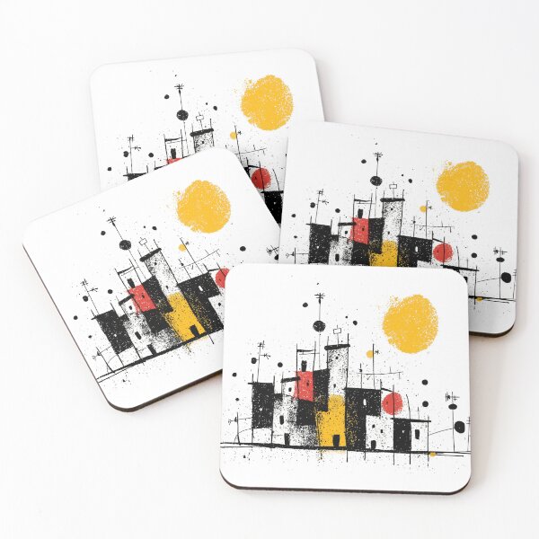 Item preview, Abstract Geometric Cityscape Illustration designed and sold by Dusk Atelier.