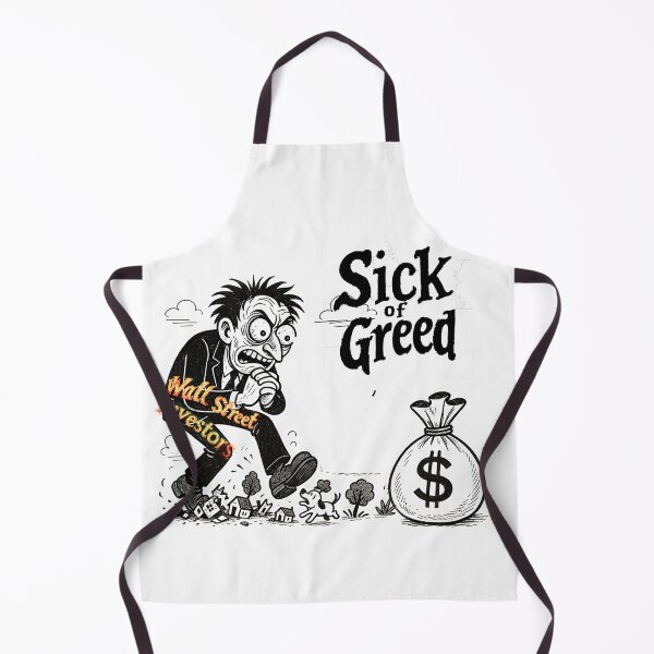 Item preview, Sick of Greed | Social Criticism Humor | Fight against Greed designed and sold by Klara-Lablanca.