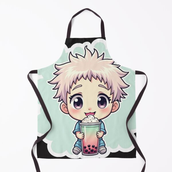 Item preview, Chibi Boy Drinking Boba Tea Cute Anime Sticker – Kawaii Bubble Tea Lover Aesthetic designed and sold by KawaiiDeSenyo.