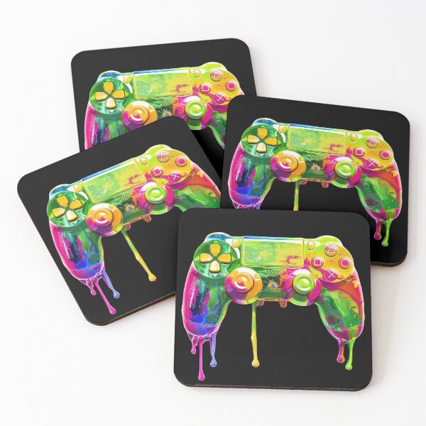 Item preview, 3D Neon Dripping Video Game Controller | Gamer Pop Art High-Res 300DPI  designed and sold by WHITE FLAME PRINTS.