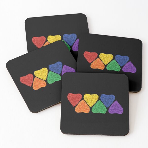 Item preview, Stone Age Hearts [Pride Colours] designed and sold by jorellaf.