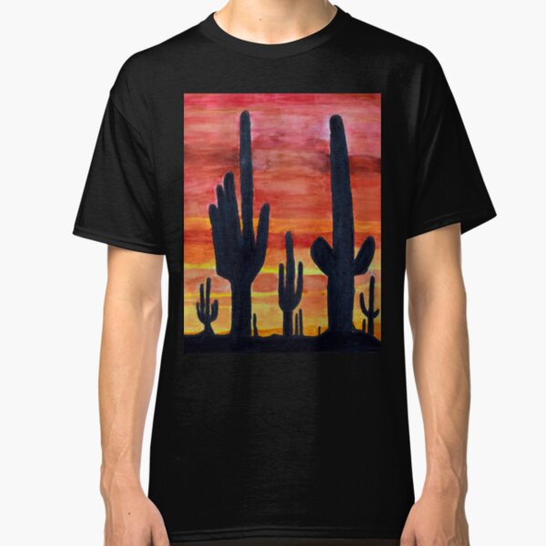Desert Cactus at Sunset Classic T-Shirt