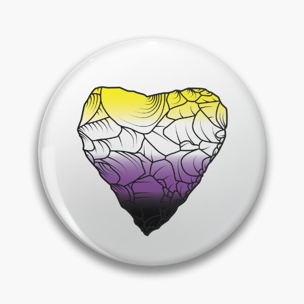 Item preview, Stone Age Heart [Non-Binary] designed and sold by jorellaf.