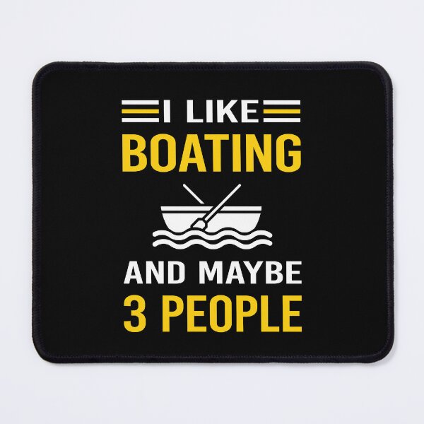 Item preview, I Like 3 People Boating Boat Boats designed and sold by maymorto.