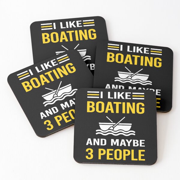 Item preview, I Like 3 People Boating Boat Boats designed and sold by maymorto.